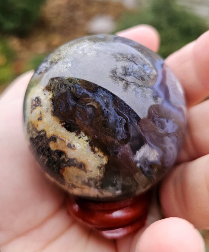 Achát machový GUĽA 5,2cm 190g, č.1 – Obrázok 4