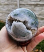 Achát machovy Guľa 8,3cm 750g, č.3 – Obrázok 2