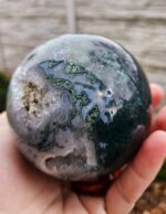 Achát machovy Guľa 8,3cm 750g, č.3 – Obrázok 4