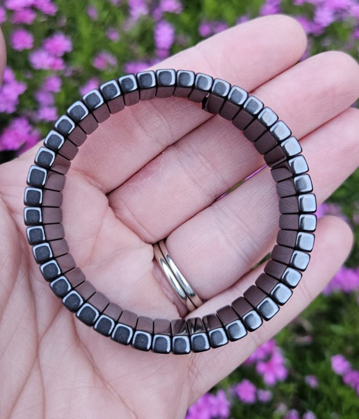 Hematit náramok platničkový – Obrázok 2