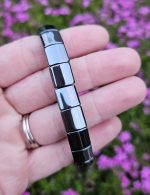 Hematit náramok platničkový