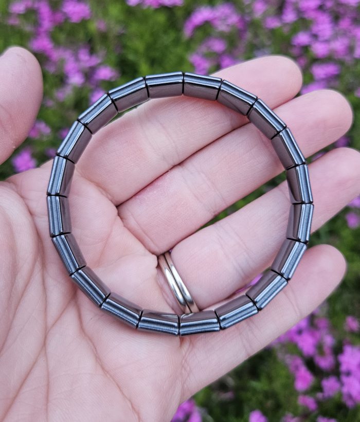 Hematit náramok platničkový – Obrázok 2