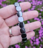 Hematit náramok platničkový