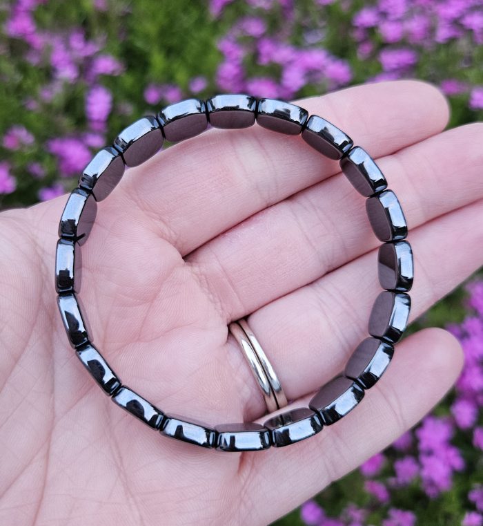 Hematit náramok platničkový – Obrázok 2