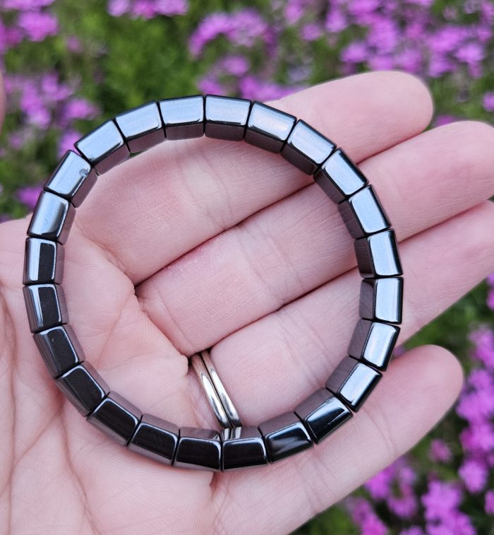 Hematit náramok platničkový – Obrázok 2