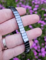 Hematit náramok platničkový