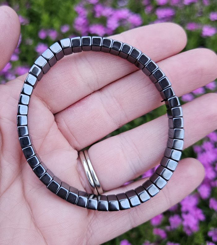 Hematit náramok platničkový – Obrázok 2
