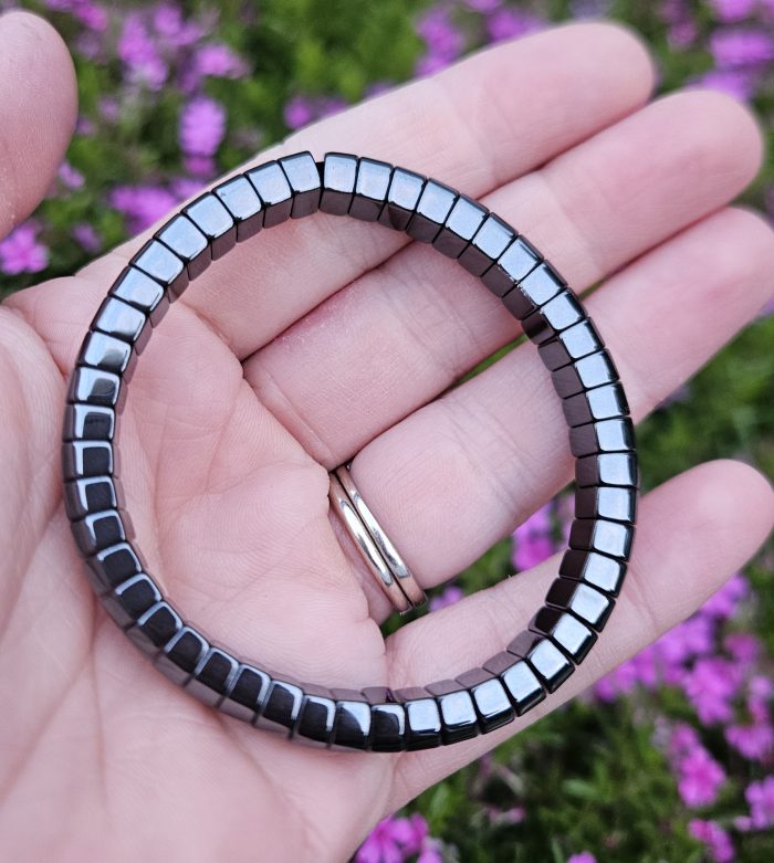 Hematit náramok platničkový – Obrázok 2