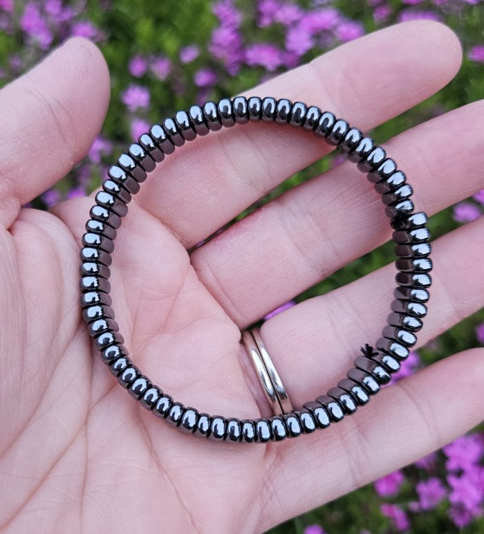 Hematit náramok platničkový – Obrázok 2