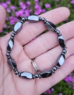 Hematit náramok valčeky