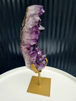 Ametyst drúza na zlatom stojane 1,67kg – Obrázok 8