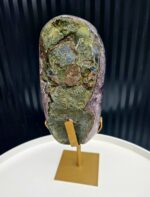 Ametyst drúza na zlatom stojane 1,67kg – Obrázok 9