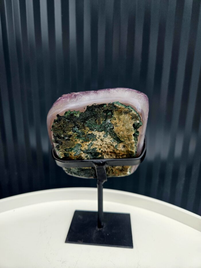 Ametyst AAA drúza na čiernom stojane 0,65kg – Obrázok 5