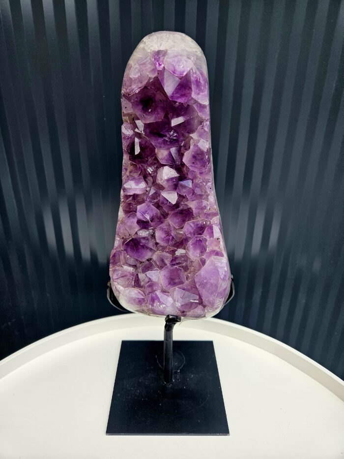 Ametyst AAA drúza na čiernom stojane 2,24kg – Obrázok 2