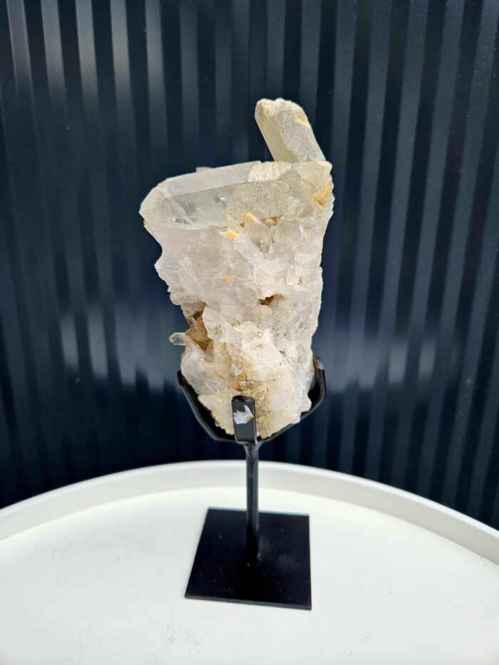 Krištáľová drúza na čiernom stojane 0,6kg – Obrázok 4