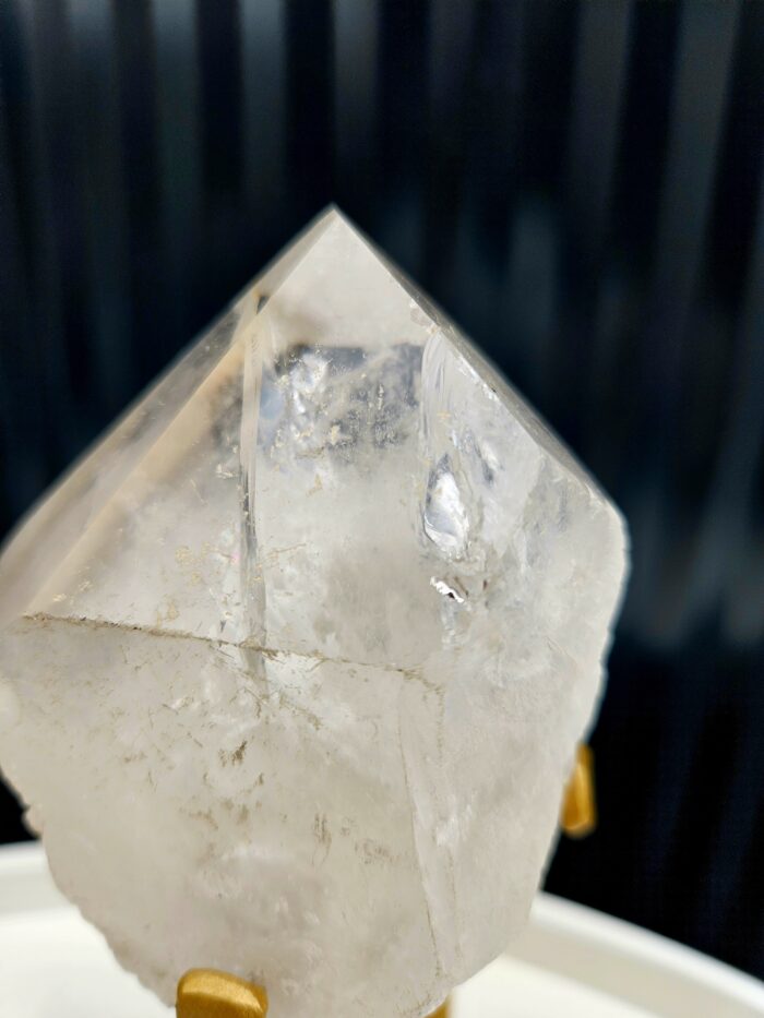 Krištáľový špic na zlatom stojane 0,42kg – Obrázok 2