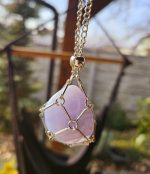 Retiazka s kamienkom CHALCEDÓN MODRÝ – Obrázok 2