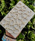 Perly riečne prsteň na gumičke s vlastným písmenom