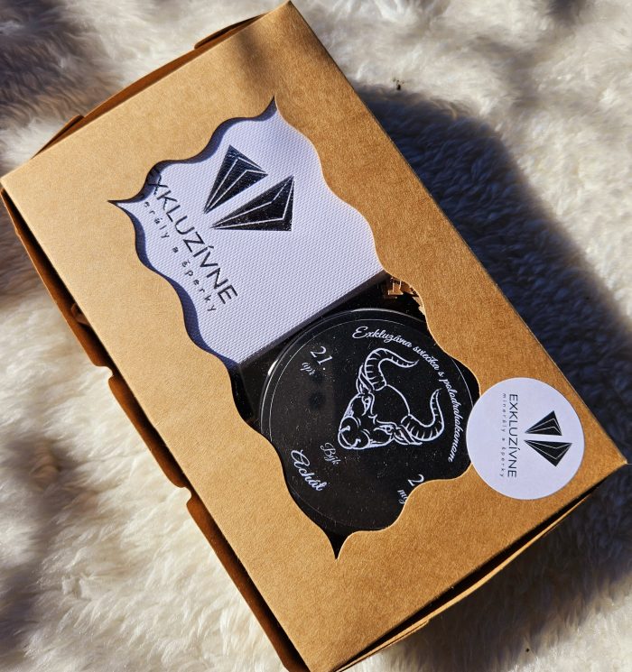 Sviečka + náramok znamenie BÝK v darčekovej krabičke – Obrázok 2