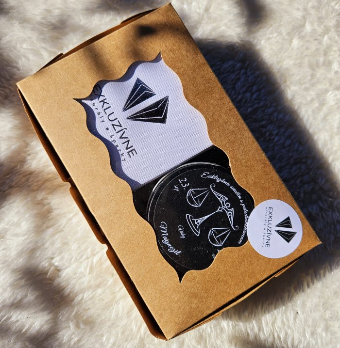 Sviečka + náramok znamenie VÁHY v darčekovej krabičke – Obrázok 2