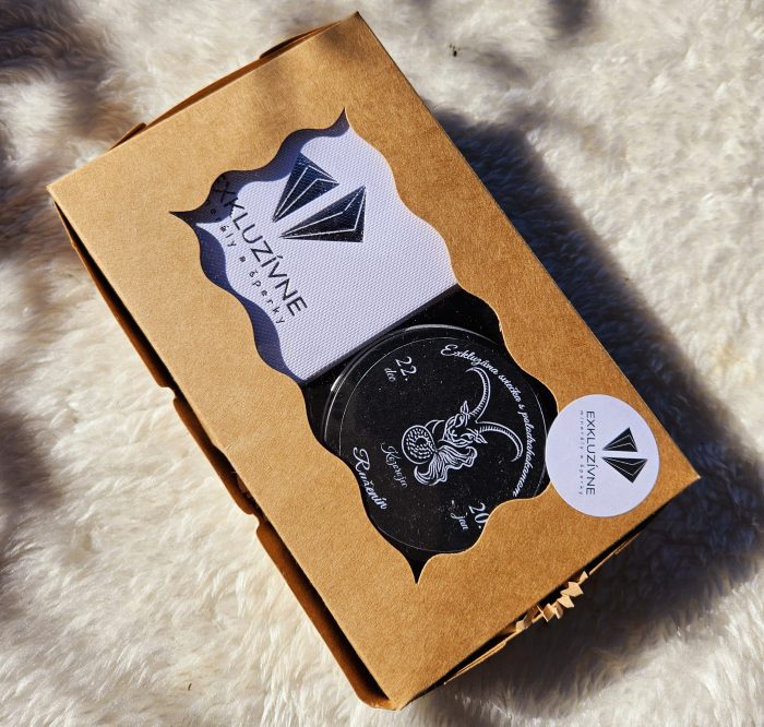 Sviečka + náramok znamenie KOZOROŽEC v darčekovej krabičke – Obrázok 2