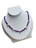 Ametyst náhrdelník slza