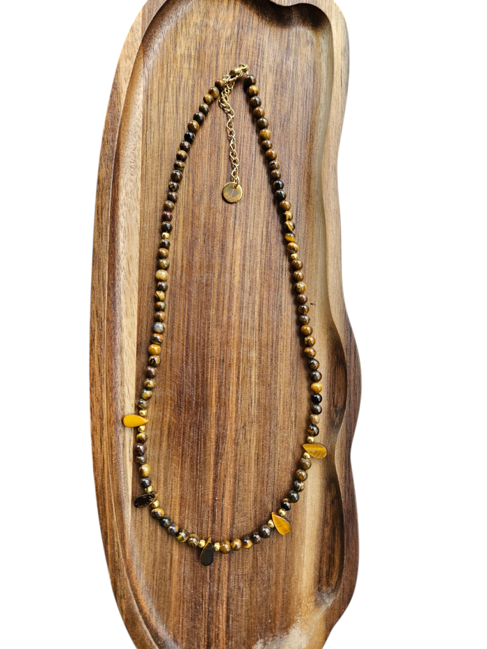 Tigrie oko náhrdelník slza – Obrázok 2