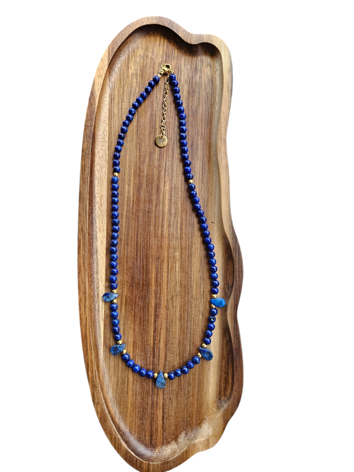 Lapis lazuli náhrdelník slza – Obrázok 2