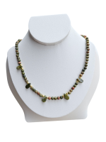 Unakit náhrdelník slza