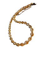 Citrín náhrdelník, fazetované slzičky – Obrázok 2