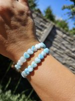 Larimar náramok SRDIEČKA 9mm – Obrázok 2