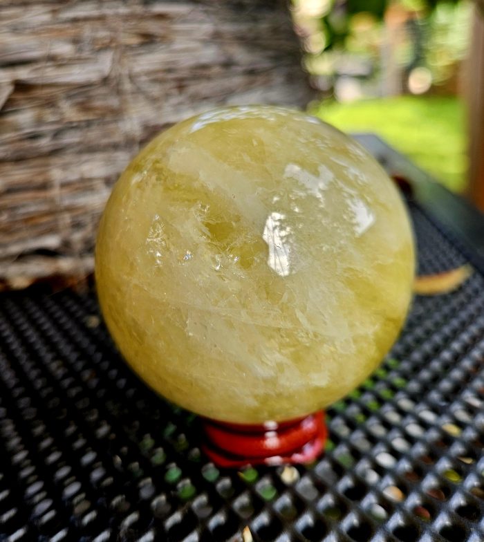 Citrín guľa 6,5cm – Obrázok 3