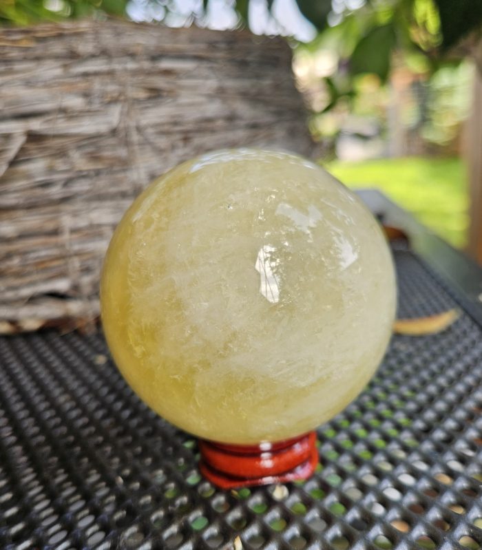 Citrín guľa 6,5cm – Obrázok 4