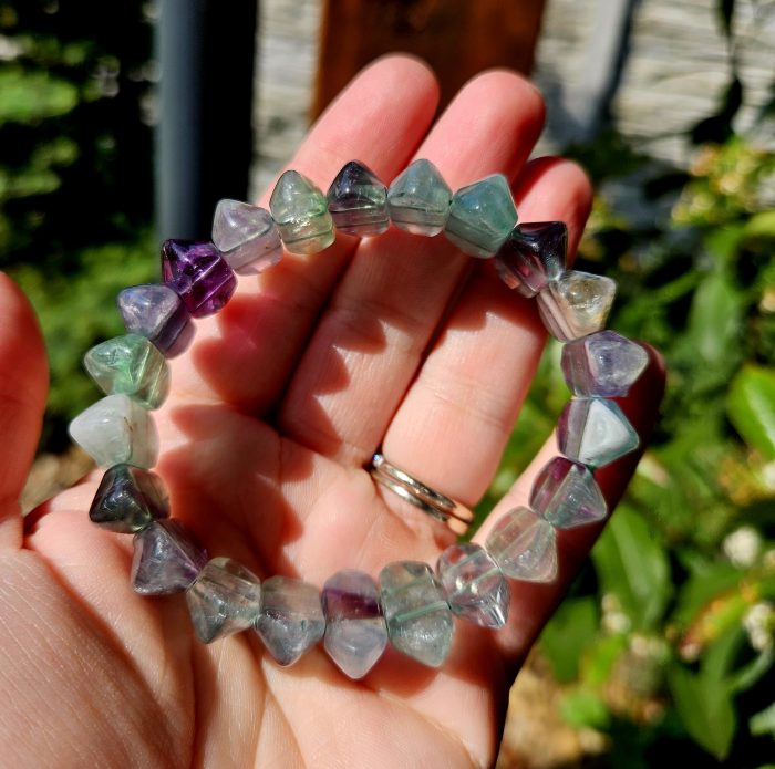 Fluorit platničkový náramok – Obrázok 2