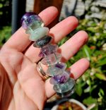 Fluorit platničkový náramok