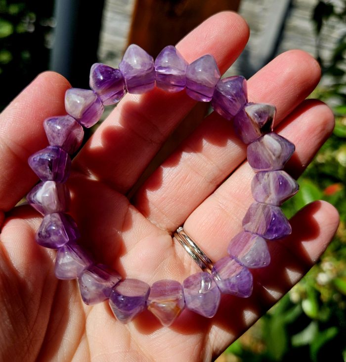 Ametyst platničkový náramok – Obrázok 2