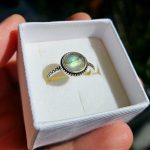 Labradorit prsteň S925, veľ.54,5