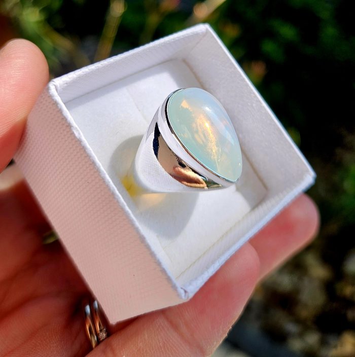 Opalit prsteň S925, veľ.53,5 – Obrázok 2