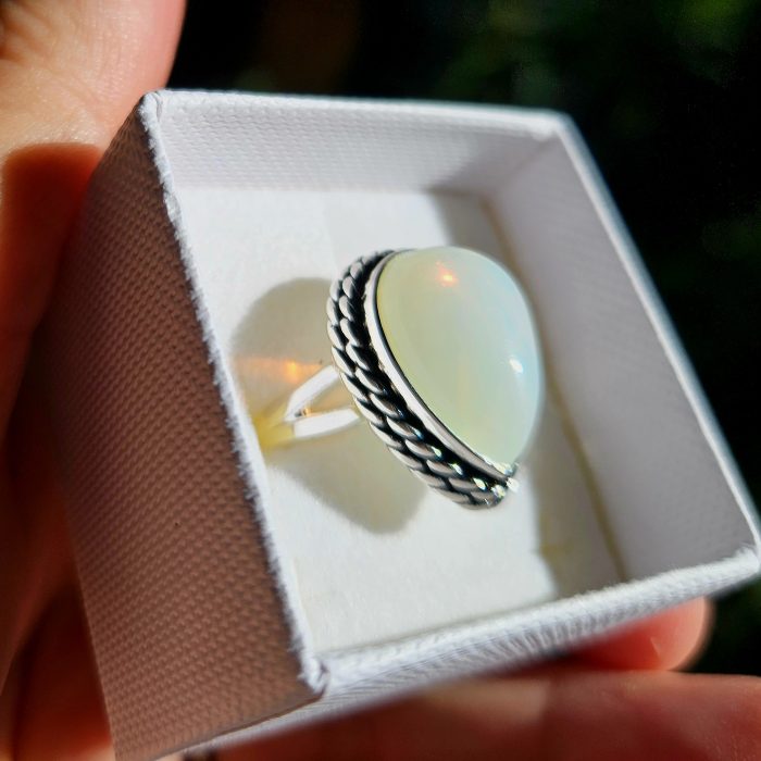 Opalit prsteň S925, veľ.52 – Obrázok 2