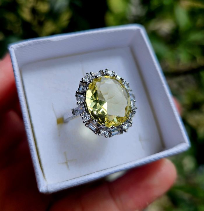 Prsteň Citrín S925 veľ.63 – Obrázok 2