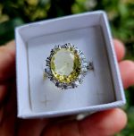 Prsteň Citrín S925 veľ.63