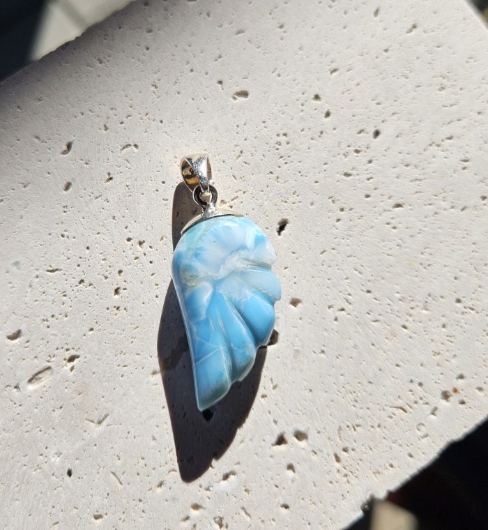 Larimar prívesok krídlo Ag925 č.1 – Obrázok 2
