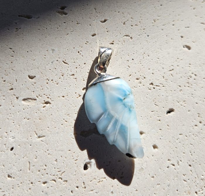 Larimar prívesok krídlo Ag925 č.4 – Obrázok 2