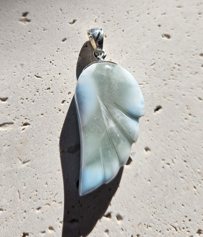 Larimar prívesok krídlo Ag925  č.8 – Obrázok 2