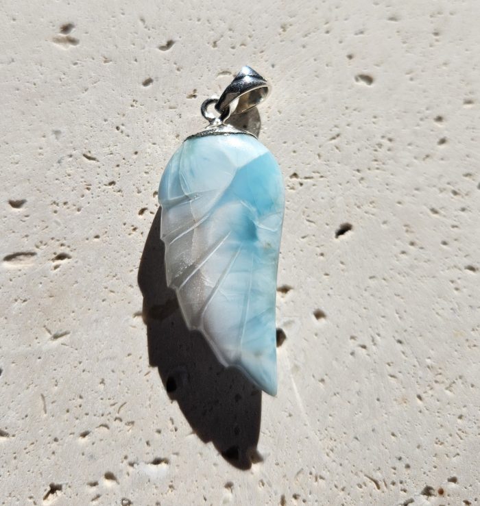 Larimar prívesok krídlo Ag925  č.11 – Obrázok 2