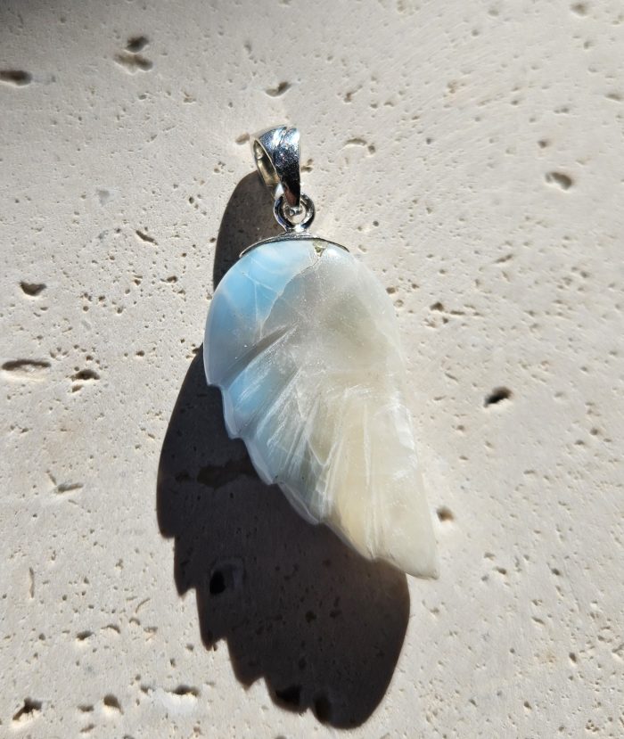 Larimar prívesok krídlo Ag925  č.13 – Obrázok 2