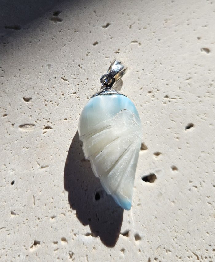 Larimar prívesok krídlo Ag925  č.15 – Obrázok 2