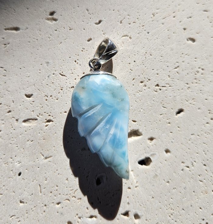 Larimar prívesok krídlo Ag925  č.16 – Obrázok 2