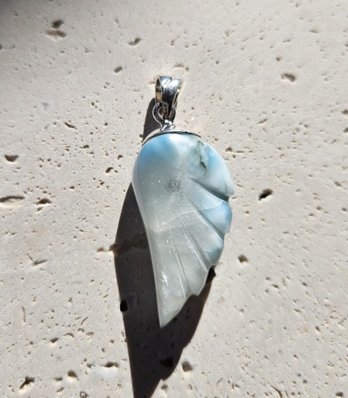 Larimar prívesok krídlo Ag925  č.17 – Obrázok 2