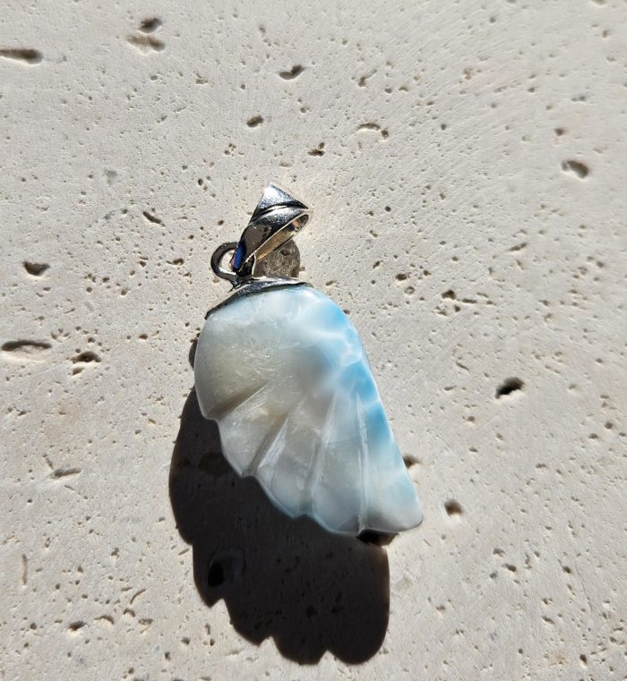 Larimar prívesok krídlo Ag925  č.18 – Obrázok 2